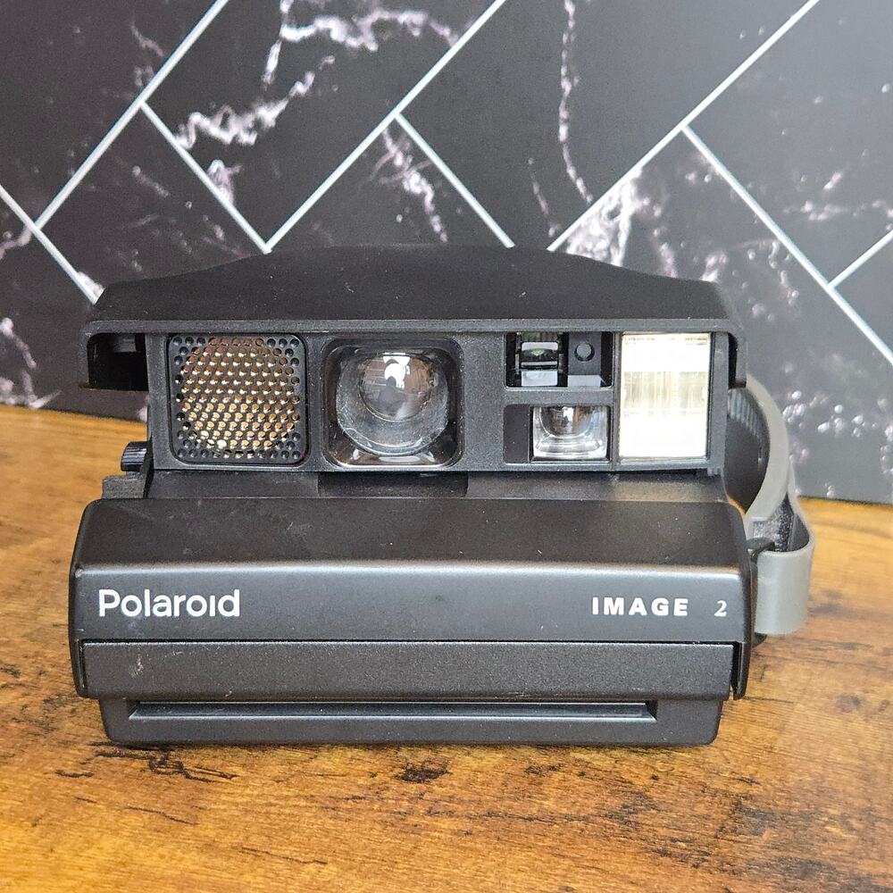 Vintage Polaroid Image 2 Spectra Instant Film Camera Black Gray Untested